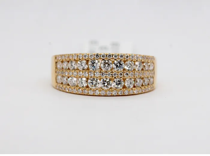 Rings ARYAS COLLECTION INC 14KY 125 Cttw 5 Row Diamond Ring