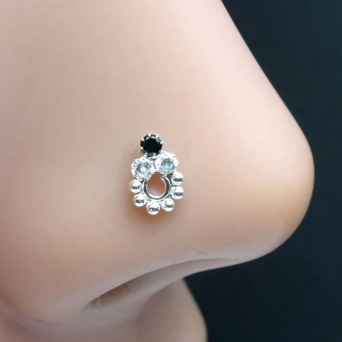 Rings Karizma Jewels Tiny Vertical Style Real Silver Nose Stud CZ Twisted nose ring Rings Karizma Jewels Tiny Vertical Style Real Silver Nose Stud CZ Twisted nose ring