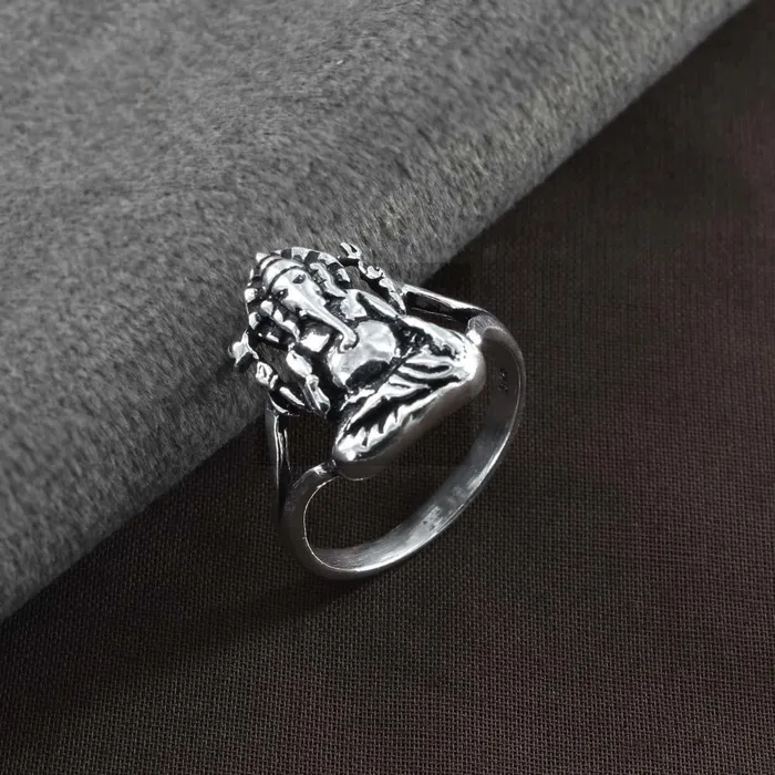 Rings Lord Ganesha 925 Sterling Silver Oxidized Indian Unisex Ring Karizma Jewels Rings Lord Ganesha 925 Sterling Silver Oxidized Indian Unisex Ring Karizma Jewels