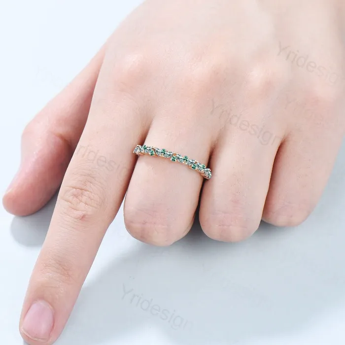 Rings PENFINE Vintage Moss Agate Wedding Band Marquise cut yellow gold green agate wedding ring Unique Stacking ring matching Bridal band Anniversary gift Rings PENFINE Vintage Moss Agate Wedding Band Marquise cut yellow gold green agate wedding ring Unique Stacking ring matching Bridal band Anniversary gift