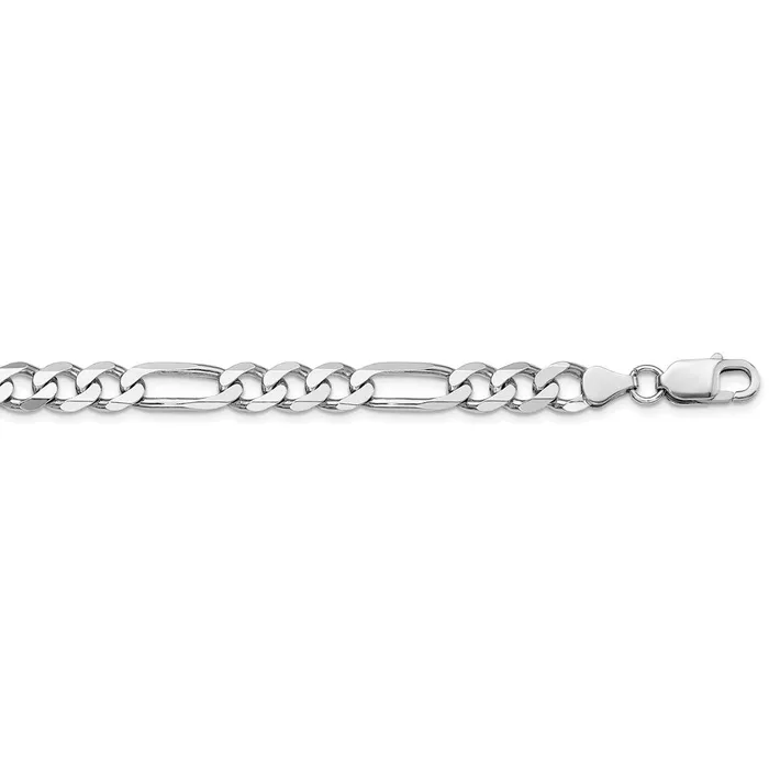 Rings Sterling Silver Rhodiumplated 75mm Figaro ChainWBCQFG200R20 WB Choice Jewelry Rings Sterling Silver Rhodiumplated 75mm Figaro ChainWBCQFG200R20 WB Choice Jewelry