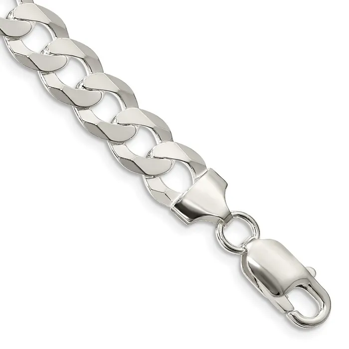 Rings WB Choice Jewelry Sterling Silver 85mm Flat Curb ChainWBCQLB2209