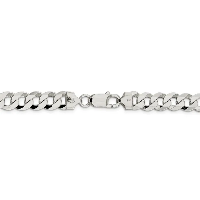 Rings WB Choice Jewelry Sterling Silver 85mm Flat Curb ChainWBCQLB2209 Rings WB Choice Jewelry Sterling Silver 85mm Flat Curb ChainWBCQLB2209