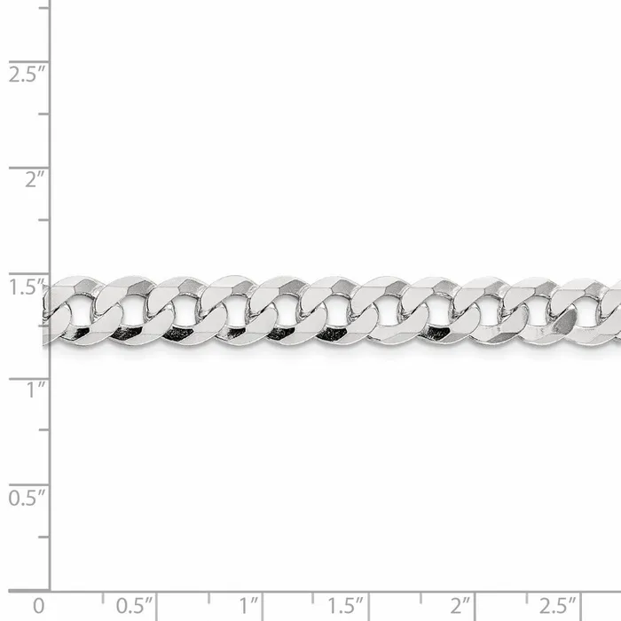 Rings WB Choice Jewelry Sterling Silver 85mm Flat Curb ChainWBCQLB2209 Rings WB Choice Jewelry Sterling Silver 85mm Flat Curb ChainWBCQLB2209