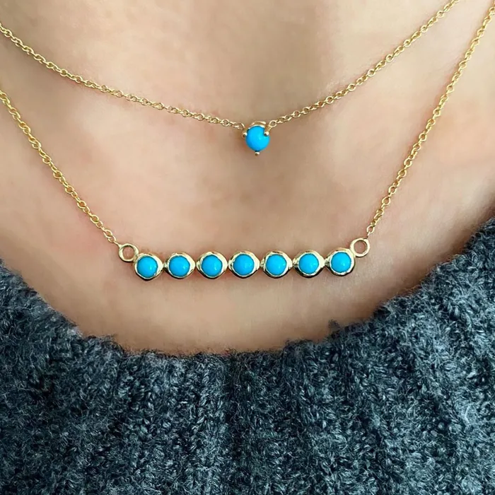 Shylee Rose Jewelry Necklaces Floating Turquoise Necklace