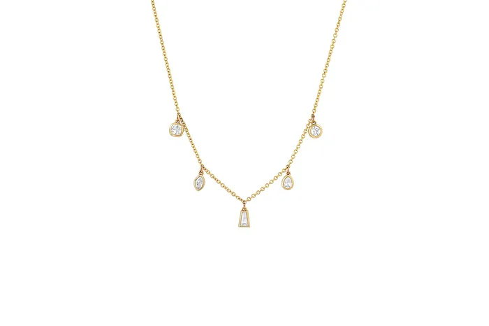 Shylee Rose Jewelry Necklaces MultiDiamond Fringe Necklace