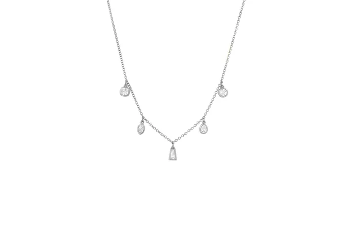 Shylee Rose Jewelry Necklaces MultiDiamond Fringe Necklace