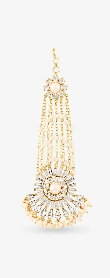 Silver Pearl Drop Maang Tikka PRERTO ECOMMERCE PRIVATE LIMITED Earrings