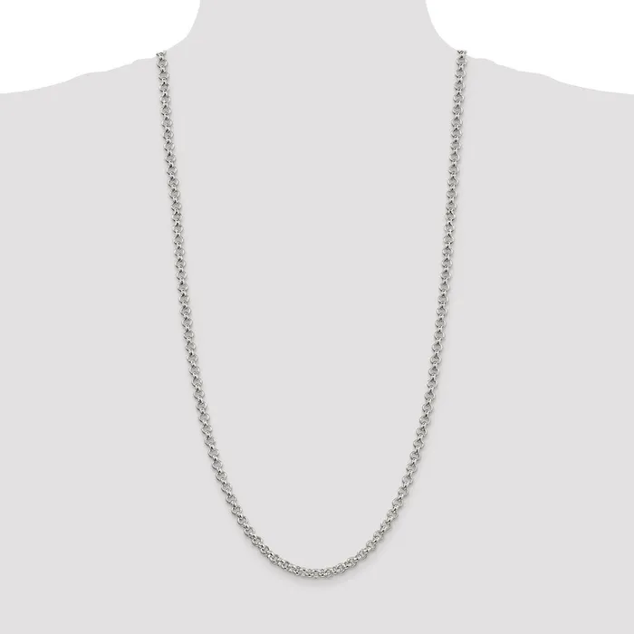 Sterling Silver 5mm Rolo ChainWBCQFC630 WB Choice Jewelry Rings Sterling Silver 5mm Rolo ChainWBCQFC630 WB Choice Jewelry Rings