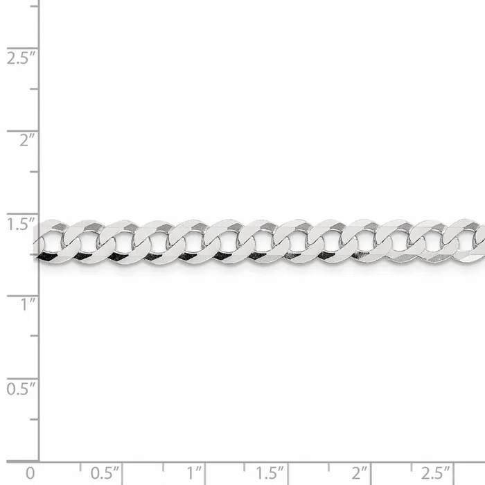 Sterling Silver 68mm Flat Curb ChainWBCQLB18026 WB Choice Jewelry Rings Sterling Silver 68mm Flat Curb ChainWBCQLB18026 WB Choice Jewelry Rings