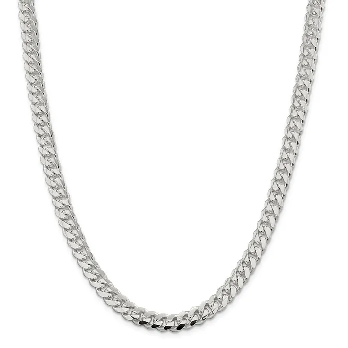 Sterling Silver 78mm Polished Domed Curb ChainWBCQDB22020 WB Choice Jewelry Rings Sterling Silver 78mm Polished Domed Curb ChainWBCQDB22020 WB Choice Jewelry Rings