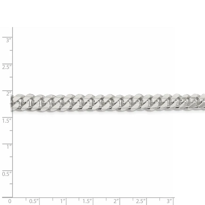 Sterling Silver 78mm Polished Domed Curb ChainWBCQDB22020 WB Choice Jewelry Rings Sterling Silver 78mm Polished Domed Curb ChainWBCQDB22020 WB Choice Jewelry Rings