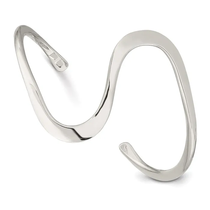 Sterling Silver Fancy Cuff Bangle BraceletWBCQB361 WB Choice Jewelry Bracelets Sterling Silver Fancy Cuff Bangle BraceletWBCQB361 WB Choice Jewelry Bracelets