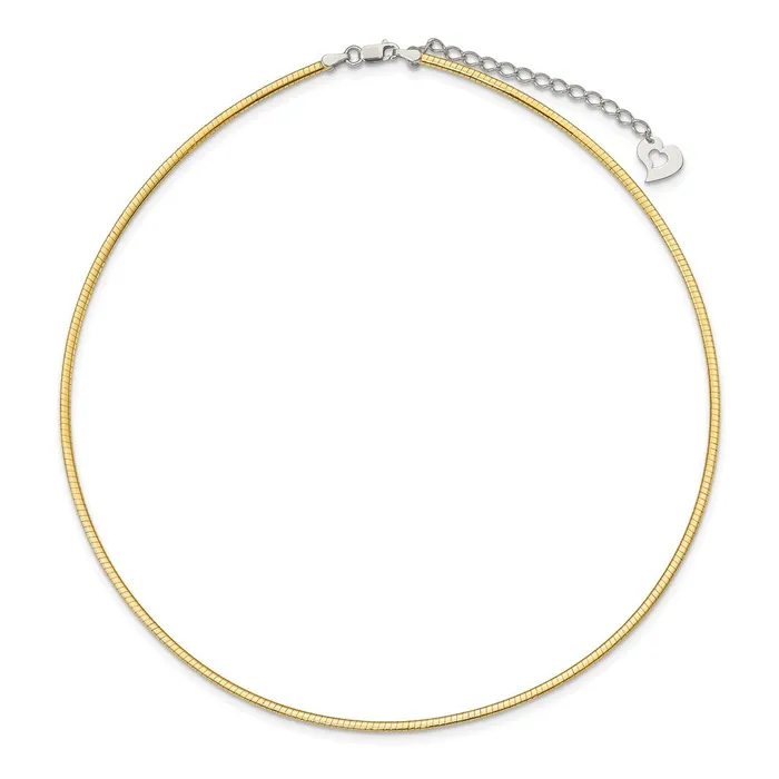 Sterling Silver Goldpltd 2mm Reversible w2in ext Cubetto ChainWBCRSM116 WB Choice Jewelry Rings Sterling Silver Goldpltd 2mm Reversible w2in ext Cubetto ChainWBCRSM116 WB Choice Jewelry Rings