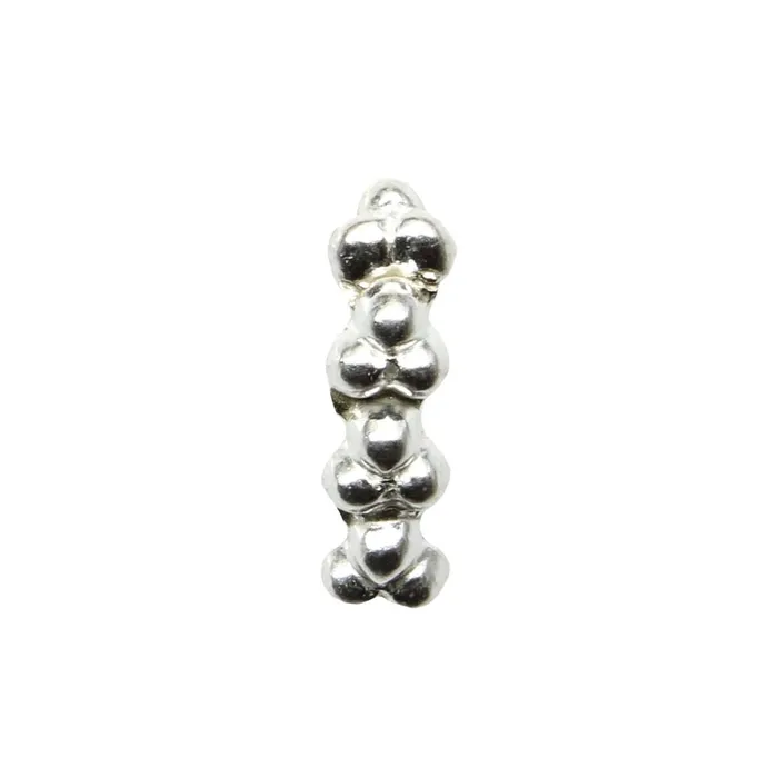 Sterling Silver nose stud Body Piercing Jewelry Indian Nose ring Push Pin Karizma Jewels Rings