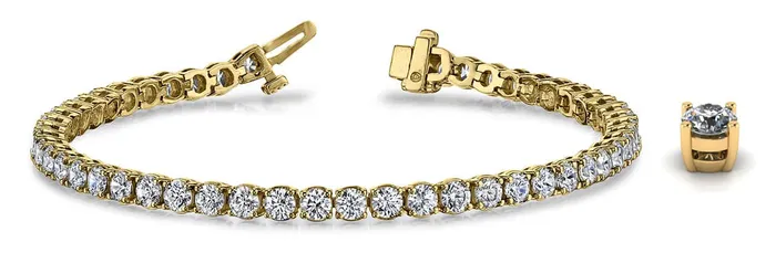 SUNRISE JEWELRY MFG CORP Bracelets 14KY 300 CTTW DIAMOND BRACELET HISI2 SUNRISE JEWELRY MFG CORP Bracelets 14KY 300 CTTW DIAMOND BRACELET HISI2
