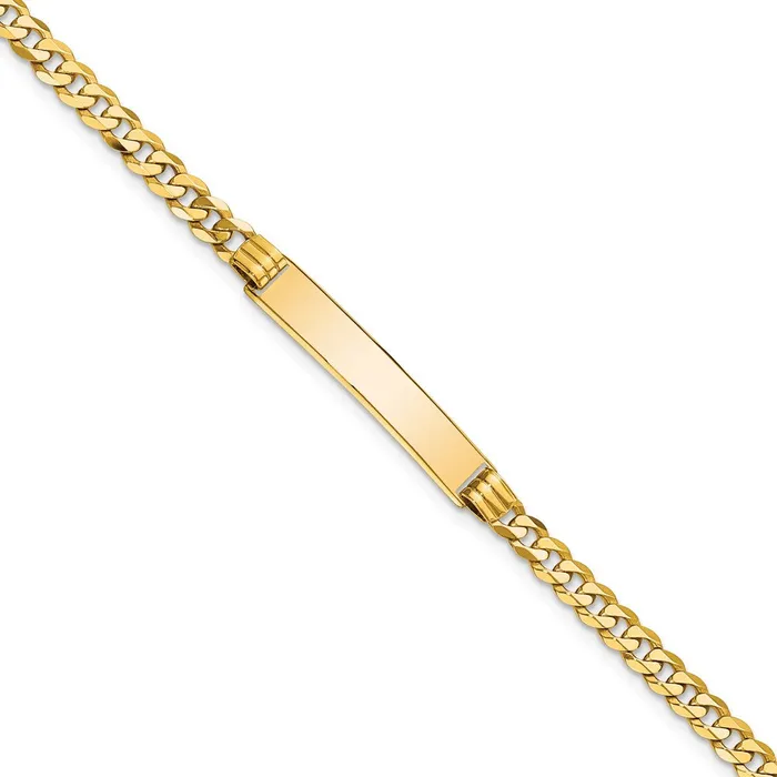 WB Choice Jewelry 14K Curb Link ID BraceletWBCLID618 Bracelets