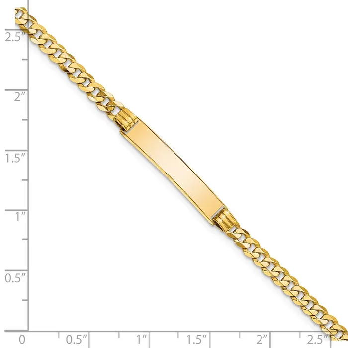 WB Choice Jewelry 14K Curb Link ID BraceletWBCLID618 Bracelets WB Choice Jewelry 14K Curb Link ID BraceletWBCLID618 Bracelets