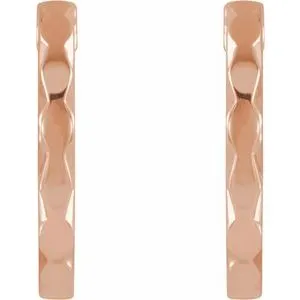 WB Choice Jewelry 14K Rose Geometric Hoop Earrings 86849602PSTWBC Earrings WB Choice Jewelry 14K Rose Geometric Hoop Earrings 86849602PSTWBC Earrings