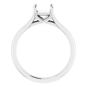 WB Choice Jewelry 14K White 55x55 mm Square Solitaire Engagement Ring Mounting120978303993PSTWBC Rings WB Choice Jewelry 14K White 55x55 mm Square Solitaire Engagement Ring Mounting120978303993PSTWBC Rings