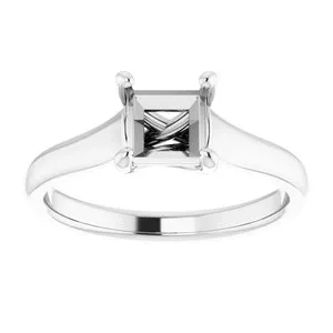 WB Choice Jewelry 14K White 55x55 mm Square Solitaire Engagement Ring Mounting120978303993PSTWBC Rings WB Choice Jewelry 14K White 55x55 mm Square Solitaire Engagement Ring Mounting120978303993PSTWBC Rings