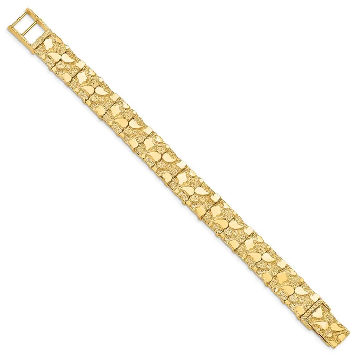 WB Choice Jewelry Bracelets 14k 1250mm Nugget BraceletWBCNB128 WB Choice Jewelry Bracelets 14k 1250mm Nugget BraceletWBCNB128