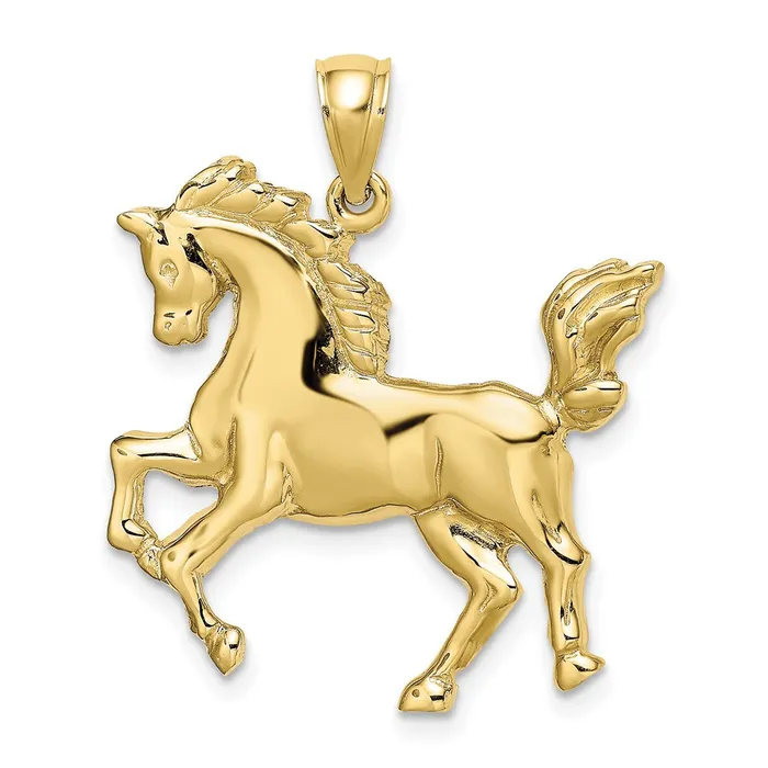 WB Choice Jewelry Charm Necklaces 10K 2D Horse CharmWBC10K6543