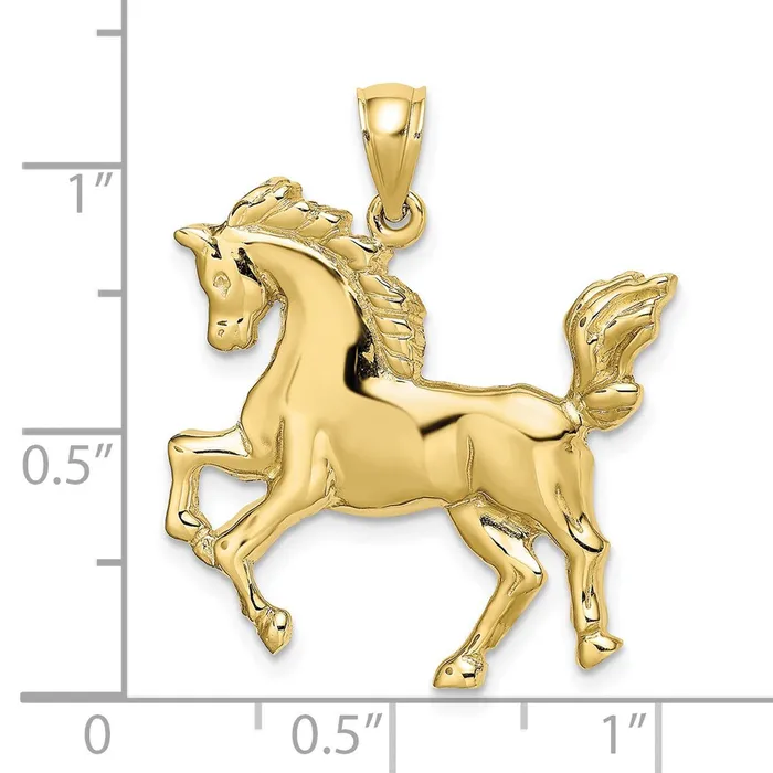 WB Choice Jewelry Charm Necklaces 10K 2D Horse CharmWBC10K6543 WB Choice Jewelry Charm Necklaces 10K 2D Horse CharmWBC10K6543