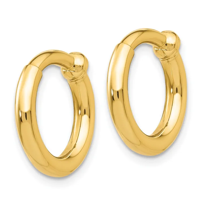 WB Choice Jewelry Earrings 14k NonPierced Hoop EarringsWBCE658 WB Choice Jewelry Earrings 14k NonPierced Hoop EarringsWBCE658