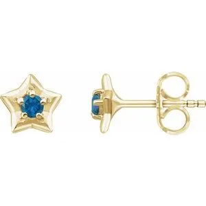 WB Choice Jewelry Earrings 14K Yellow 3 mm Round December Youth Star Birthstone Earrings 653421631PSTWBC WB Choice Jewelry Earrings 14K Yellow 3 mm Round December Youth Star Birthstone Earrings 653421631PSTWBC