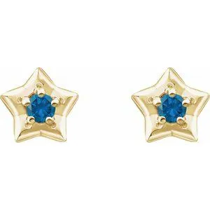 WB Choice Jewelry Earrings 14K Yellow 3 mm Round December Youth Star Birthstone Earrings 653421631PSTWBC WB Choice Jewelry Earrings 14K Yellow 3 mm Round December Youth Star Birthstone Earrings 653421631PSTWBC
