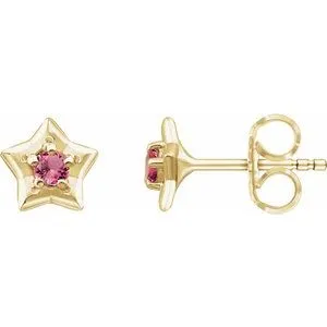 WB Choice Jewelry Earrings 14K Yellow 3 mm Round October Youth Star Birthstone Earrings 653421625PSTWBC WB Choice Jewelry Earrings 14K Yellow 3 mm Round October Youth Star Birthstone Earrings 653421625PSTWBC