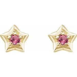 WB Choice Jewelry Earrings 14K Yellow 3 mm Round October Youth Star Birthstone Earrings 653421625PSTWBC WB Choice Jewelry Earrings 14K Yellow 3 mm Round October Youth Star Birthstone Earrings 653421625PSTWBC