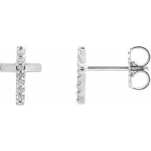 WB Choice Jewelry Earrings Platinum 06 CTW Diamond Cross EarringsR17028608PSTWBC WB Choice Jewelry Earrings Platinum 06 CTW Diamond Cross EarringsR17028608PSTWBC