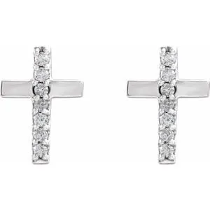 WB Choice Jewelry Earrings Platinum 06 CTW Diamond Cross EarringsR17028608PSTWBC WB Choice Jewelry Earrings Platinum 06 CTW Diamond Cross EarringsR17028608PSTWBC