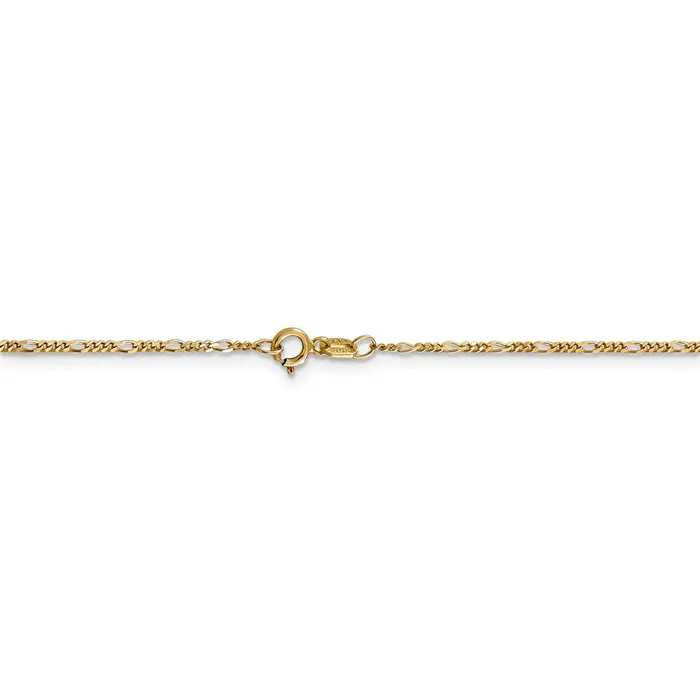 WB Choice Jewelry Necklaces 14k 125mm Flat Figaro Pendant ChainWBCPEN724 WB Choice Jewelry Necklaces 14k 125mm Flat Figaro Pendant ChainWBCPEN724
