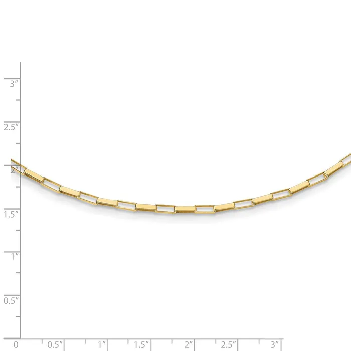 WB Choice Jewelry Necklaces 14K Polished Fancy Box Links 17in NecklaceWBCSF295617 WB Choice Jewelry Necklaces 14K Polished Fancy Box Links 17in NecklaceWBCSF295617