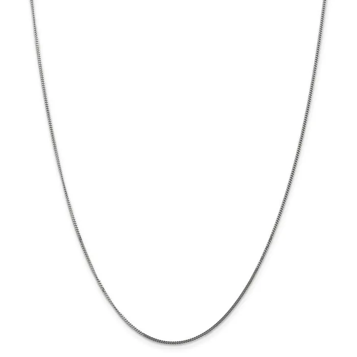 WB Choice Jewelry Necklaces 14k WG 13mm Curb Pendant ChainWBCPEN10024