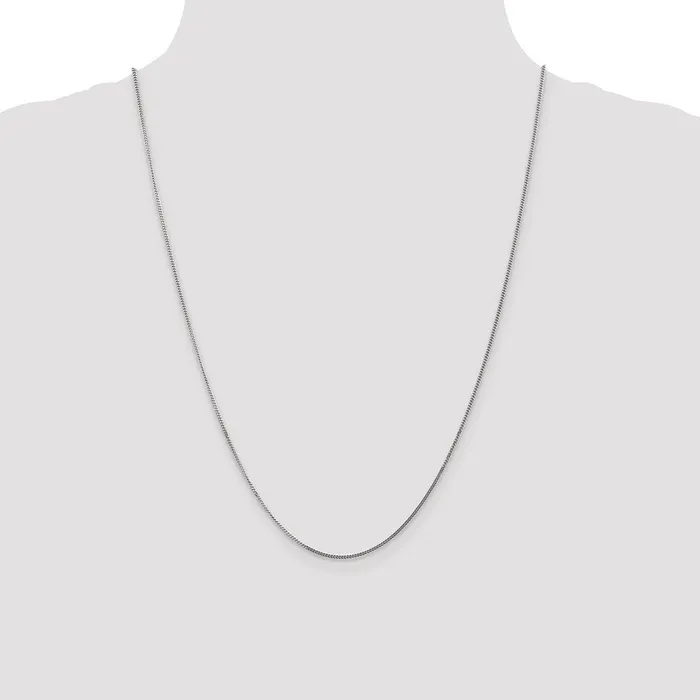 WB Choice Jewelry Necklaces 14k WG 13mm Curb Pendant ChainWBCPEN10024 WB Choice Jewelry Necklaces 14k WG 13mm Curb Pendant ChainWBCPEN10024