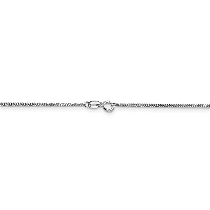 WB Choice Jewelry Necklaces 14k WG 13mm Curb Pendant ChainWBCPEN10024 WB Choice Jewelry Necklaces 14k WG 13mm Curb Pendant ChainWBCPEN10024