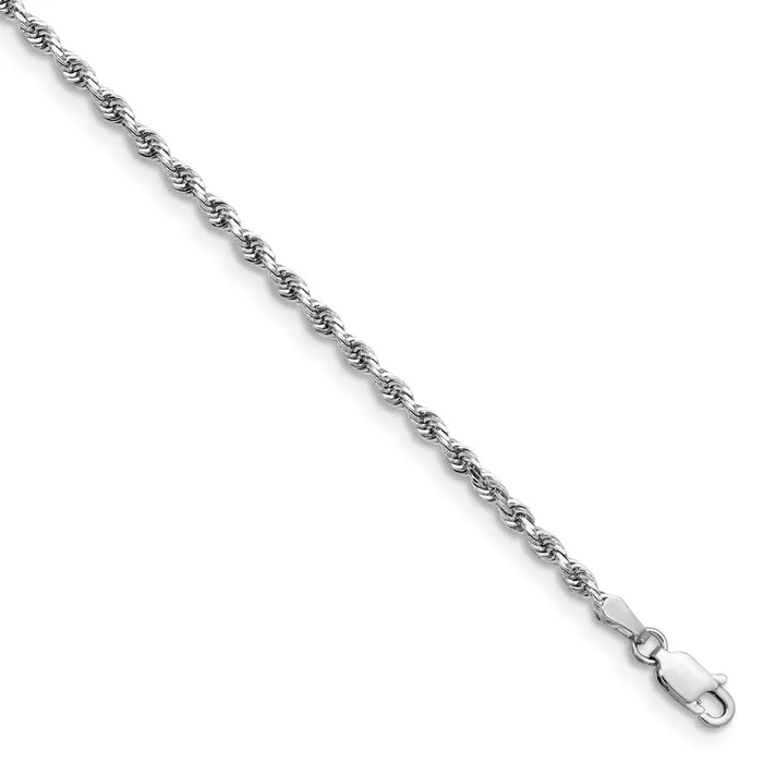 WB Choice Jewelry Necklaces 14k White Gold 275mm DC Quadruple Rope ChainWBCWQT0219
