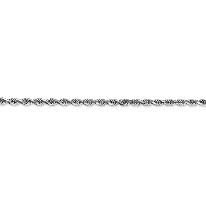 WB Choice Jewelry Necklaces 14k White Gold 275mm DC Quadruple Rope ChainWBCWQT0219 WB Choice Jewelry Necklaces 14k White Gold 275mm DC Quadruple Rope ChainWBCWQT0219