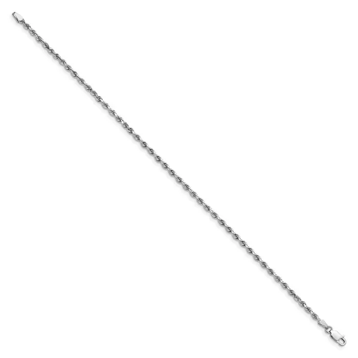 WB Choice Jewelry Necklaces 14k White Gold 275mm DC Quadruple Rope ChainWBCWQT0219 WB Choice Jewelry Necklaces 14k White Gold 275mm DC Quadruple Rope ChainWBCWQT0219