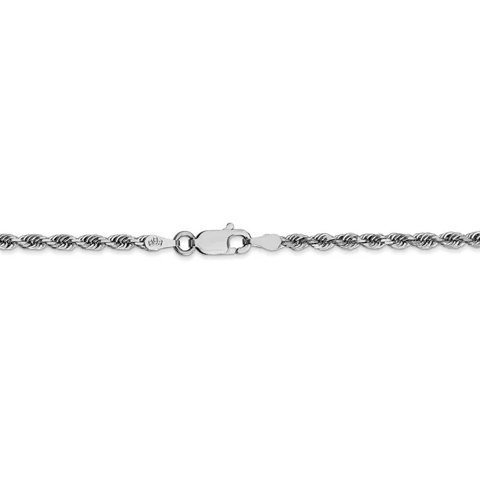 WB Choice Jewelry Necklaces 14k White Gold 275mm DC Quadruple Rope ChainWBCWQT0219 WB Choice Jewelry Necklaces 14k White Gold 275mm DC Quadruple Rope ChainWBCWQT0219