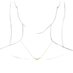 WB Choice Jewelry Necklaces 14K Yellow Sculptural V 18 Necklace 86850606PSTWBC WB Choice Jewelry Necklaces 14K Yellow Sculptural V 18 Necklace 86850606PSTWBC