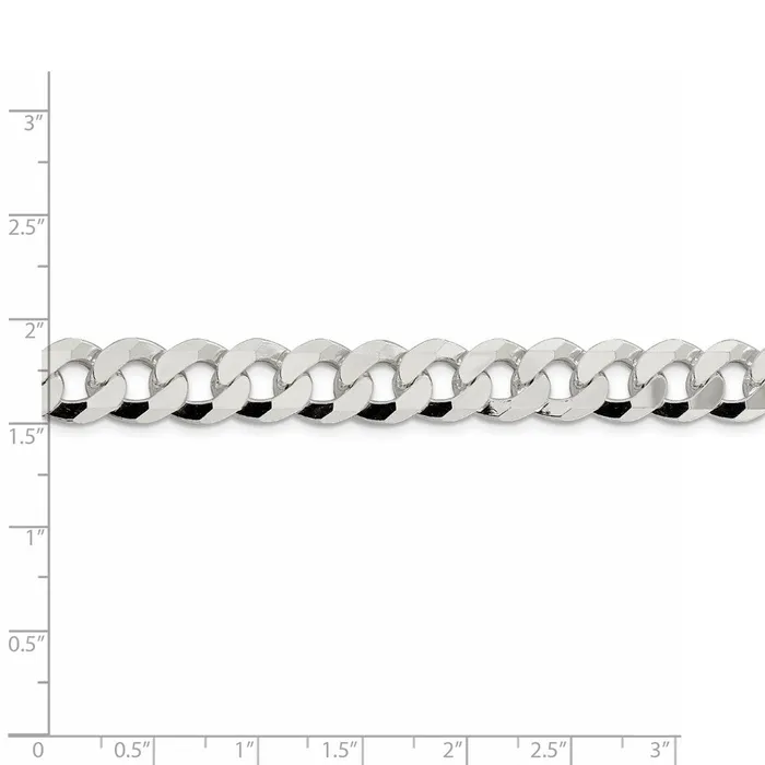 WB Choice Jewelry Necklaces Sterling Silver 106mm Beveled Curb ChainWBCQFB25020 WB Choice Jewelry Necklaces Sterling Silver 106mm Beveled Curb ChainWBCQFB25020