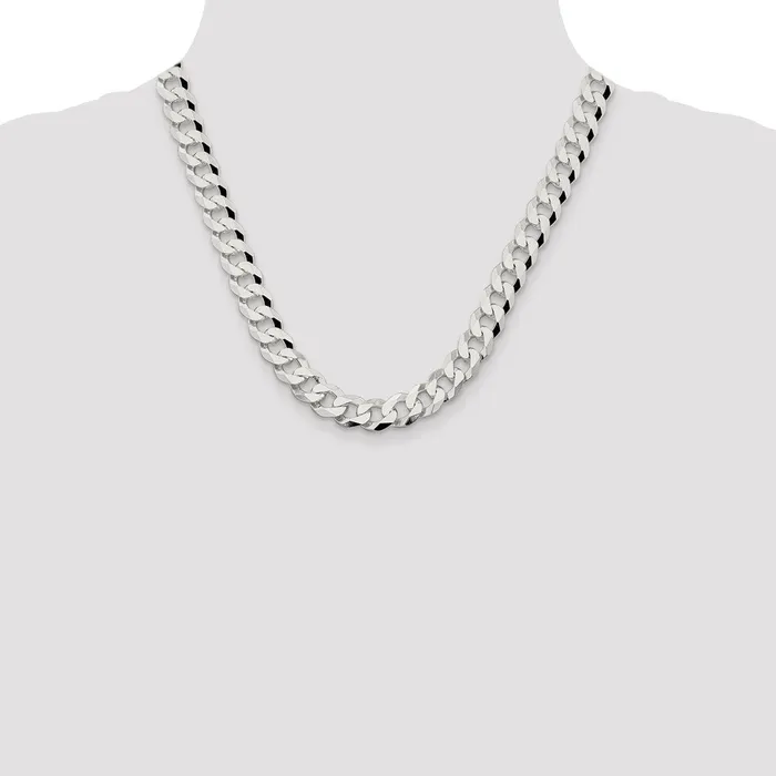 WB Choice Jewelry Necklaces Sterling Silver 106mm Beveled Curb ChainWBCQFB25020 WB Choice Jewelry Necklaces Sterling Silver 106mm Beveled Curb ChainWBCQFB25020