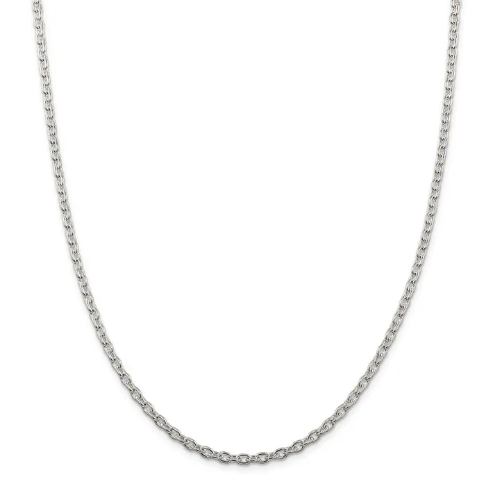 WB Choice Jewelry Necklaces Sterling Silver 35mm Cable ChainWBCQCL10028