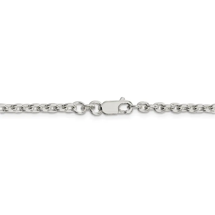 WB Choice Jewelry Necklaces Sterling Silver 35mm Cable ChainWBCQCL10028 WB Choice Jewelry Necklaces Sterling Silver 35mm Cable ChainWBCQCL10028