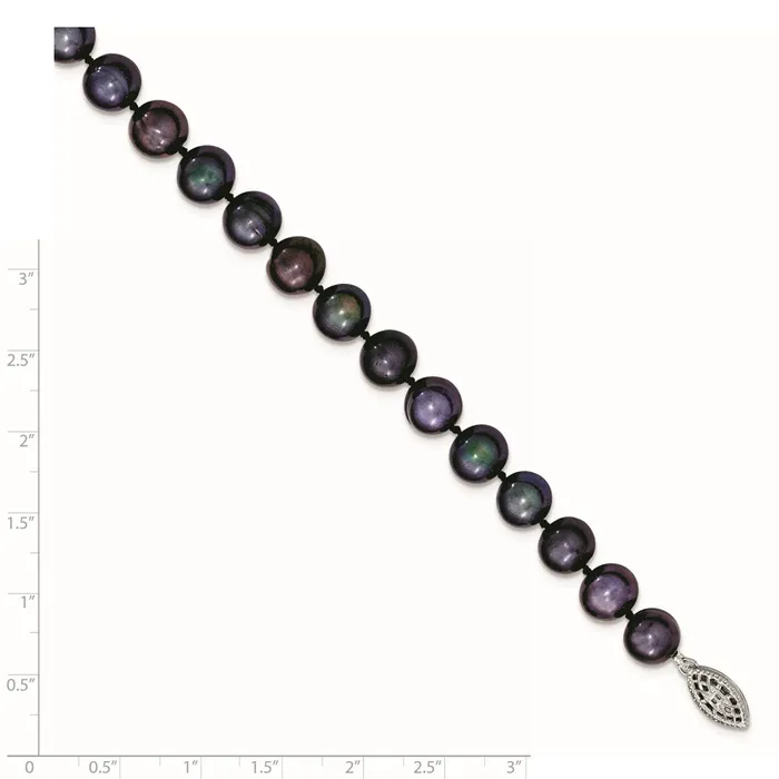 WB Choice Jewelry Necklaces Sterling Silver Rhodplated 910mm Black FWC Pearl NecklaceWBCQH515720 WB Choice Jewelry Necklaces Sterling Silver Rhodplated 910mm Black FWC Pearl NecklaceWBCQH515720